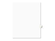 Avery Preprinted Legal Exhibit Index Tab Dividers with Black and White Tabs AVE01043