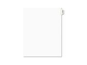 Avery Legal Index Divider Exhibit Alpha Letter Avery Style AVE01391
