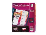 Avery Ready Index Customizable Table of Contents Multicolor Dividers AVE11131