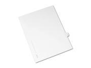 Avery Preprinted Legal Exhibit Index Tab Dividers with Black and White Tabs AVE82170
