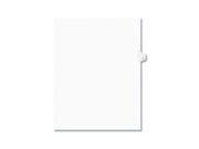 Avery Preprinted Legal Exhibit Index Tab Dividers with Black and White Tabs AVE01409