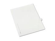 Avery Preprinted Legal Exhibit Index Tab Dividers with Black and White Tabs AVE82207