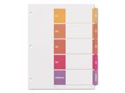Avery Ready Index Customizable Table of Contents Multicolor Dividers AVE13153
