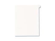 Avery Preprinted Legal Exhibit Index Tab Dividers with Black and White Tabs AVE82163