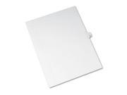 Avery Preprinted Legal Exhibit Index Tab Dividers with Black and White Tabs AVE82211