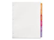 Avery Ready Index Customizable Table of Contents Multicolor Dividers AVE13152