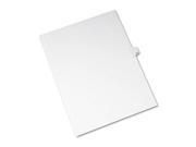 Avery Preprinted Legal Exhibit Index Tab Dividers with Black and White Tabs AVE82210