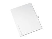 Avery Preprinted Legal Exhibit Index Tab Dividers with Black and White Tabs AVE82209