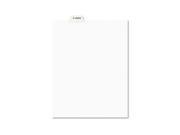 Avery Legal Index Divider Exhibit Alpha Letter Avery Style AVE12387