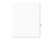 Avery Preprinted Legal Exhibit Index Tab Dividers with Black and White Tabs AVE01042