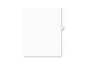 Avery Preprinted Legal Exhibit Index Tab Dividers with Black and White Tabs AVE01411