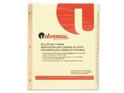 Universal One Preprinted Plastic Coated Tab Dividers with Black Printing UNV20813
