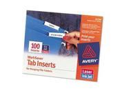 Avery Tabs Inserts For Hanging File Folders AVE11136