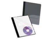 Oxford Clear Front Report Cover with Pocket and CD Slot OXF57727