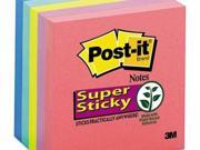 Post it Notes Super Sticky Pads in Rio de Janeiro Colors MMM6545SSUC