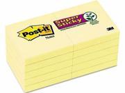 Post it Notes Super Sticky Pads in Canary Yellow MMM62210SSCY