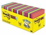 Post it Notes Super Sticky Pads in Rio de Janeiro Colors MMM65424SSAUCP