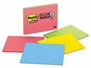 Post it Notes Super Sticky Meeting Notes in Rio de Janeiro Colors MMM6845SSP