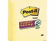 Post it Notes Super Sticky Pads in Canary Yellow MMM65512SSCY