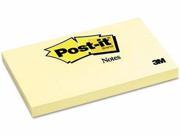 Post it Notes Original Pads in Canary Yellow MMM655YW