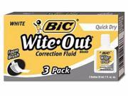 BIC Wite Out Brand Quick Dry Correction Fluid BICWOFQD324