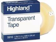 Highland Transparent Tape MMM5910341296