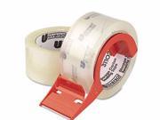 Universal One Heavy Duty Acrylic Box Sealing Tape with Dispenser UNV31102