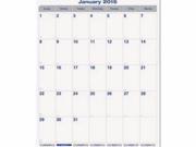 Blueline Net Zero Carbon Monthly Wall Calendar REDC171303