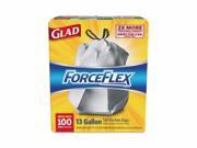 Glad ForceFlex Tall Kitchen Drawstring Trash Bags CLO70427