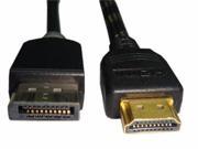 6ft HDMI Displayport Cable Male Male HDMIDP 06F MM