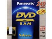 9.4 GB DVD RAM 3X DISC TWO SIDED LMAD240LU