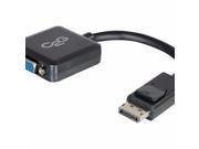 C2G 8In Displayport Male To Vga Female Active Adapter Converter Black Vga Adapter 8 In 54323