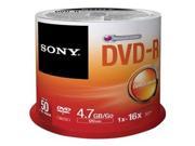 SONY DMR 47SP DVD R X 50 4.7 GB STORAGE MEDIA 50DMR47SP