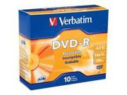 VERBATIM DVD R X 10 4.7 GB STORAGE MEDIA 95099