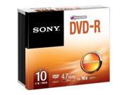 SONY 10DMR47SS DVD R X 10 4.7 GB STORAGE MEDIA 10DMR47SS