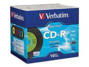 VERBATIM DIGITAL VINYL CD R X 10 700 MB STORAGE MEDIA 94439