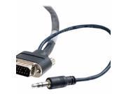 C2G Plenum Rated Hd15 Sxga 3.5Mm M M Monitor Cable With Low Profile Connectors Video Audio Cable Vga Audio 50 Ft 40178