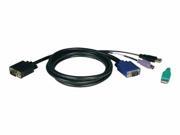 TRIPP LITE 6FT USB PS2 CABLE KIT FOR KVM SWITCHES B040 B042 SERIES KVMS 6 KEYBOARD VIDEO MOUSE KVM CABLE KIT 6 FT P780 006