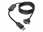 TRIPP LITE 6FT DISPLAYPORT TO VGA DP TO VGA ADAPTER ACTIVE CONVERTER WITH LATCHES TO HD15 DPORT 1.2 M M 6 DISPLAY CABLE 6 FT P581 006