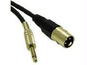 C2g 25ft Pro audio Xlr Male To 1 4in Male Cable 40037