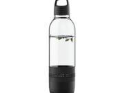 SYLVANIA SP650 BLACK Water Bottle with Integrated Bluetooth R Speaker Black