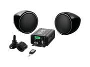 Motorcycle UTV 600 Watt Amp Speaker System with Built in FM Tuner SMC75