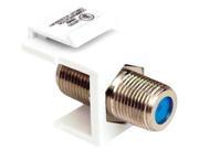 DATACOMM 20 3202 WH Keystone Jack with 2.4 GHZ F Connector
