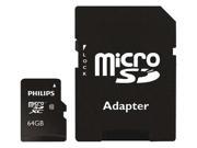 UPC 889446000085 product image for Philips Fm64ma45b/27 64gb Microsdxc W Adapt | upcitemdb.com