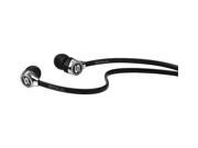 Mini Optimal Acoustics In Ear Headphones with Microphone Chrome Black 81970467