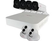 Ultra TM 8 Channel 2TB IP NVR with 4 Bullet 2 Turret Cameras RU81T2GB4G 2T