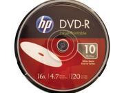 4.7GB 16x Printable DVD Rs 10 ct Cake Box Spindle DM16WJH010CB