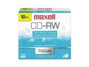 Maxell CD RW Rewritable Disc MAX630011
