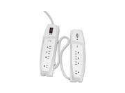 Fellowes Eight Outlet Split Surge Protector with Phone Protection FEL99070