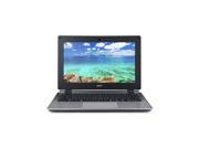 Acer Chromebook C730E C4BA 11.6 inch Intel Celeron N2840 2.16GHz 2GB DDR3L 16GB SSD USB3.0 Chrome Notebook Gray NX.GC1AA.001;C730E C4BA